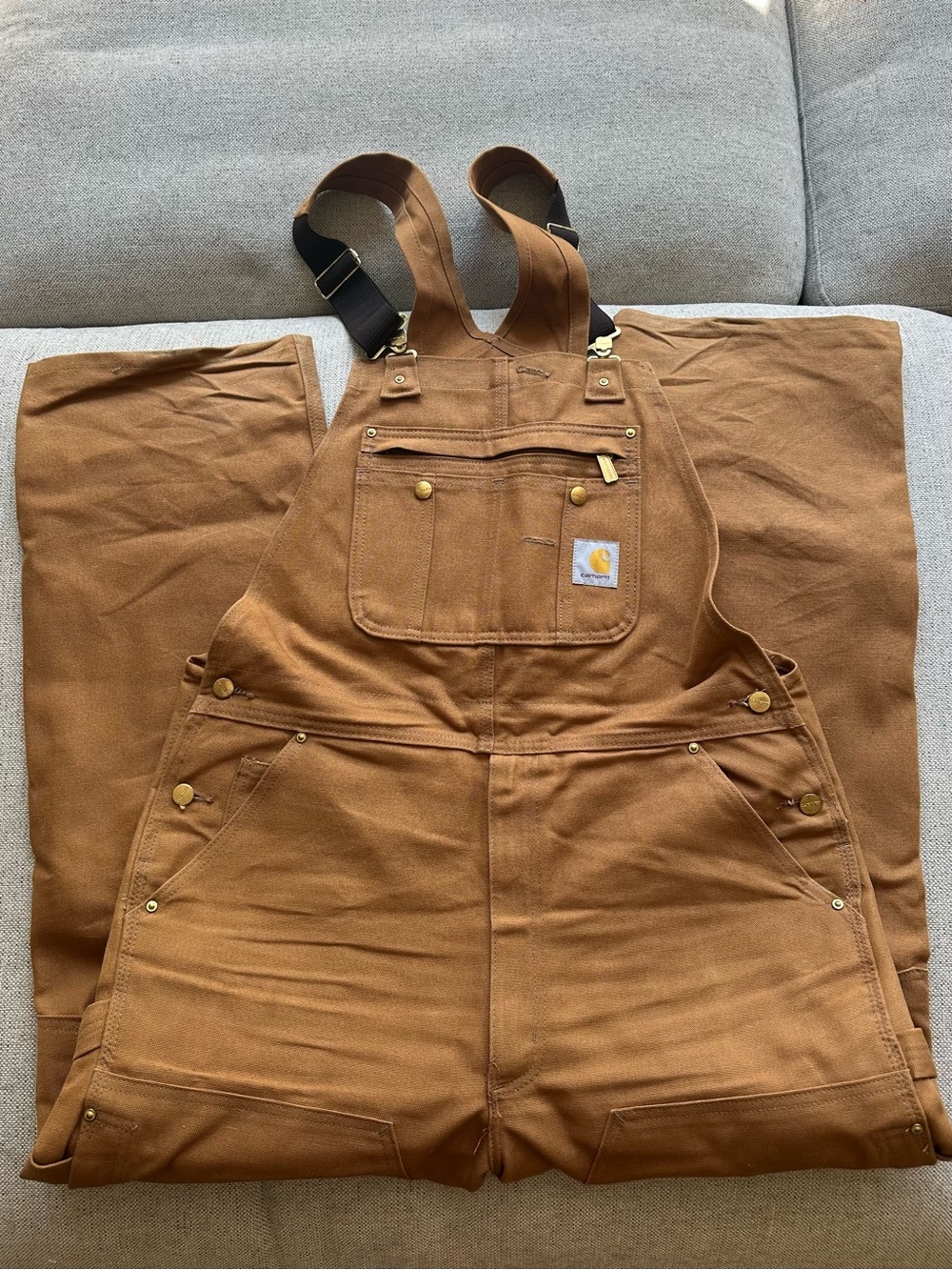 Carhartt Men's Duck Loose Fit Insulated Bib 36” x 30”